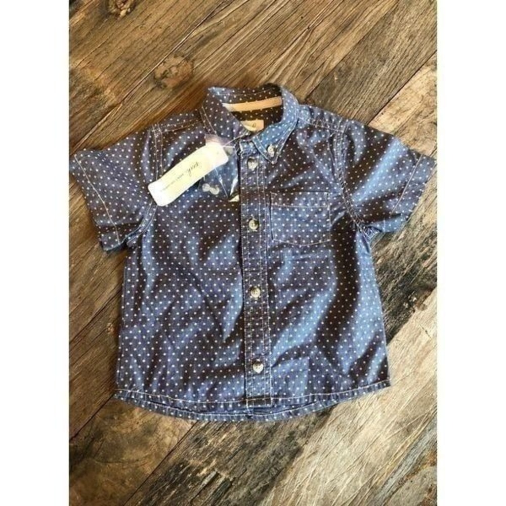 Peek Button Up 18-24‎ Months Stars New
